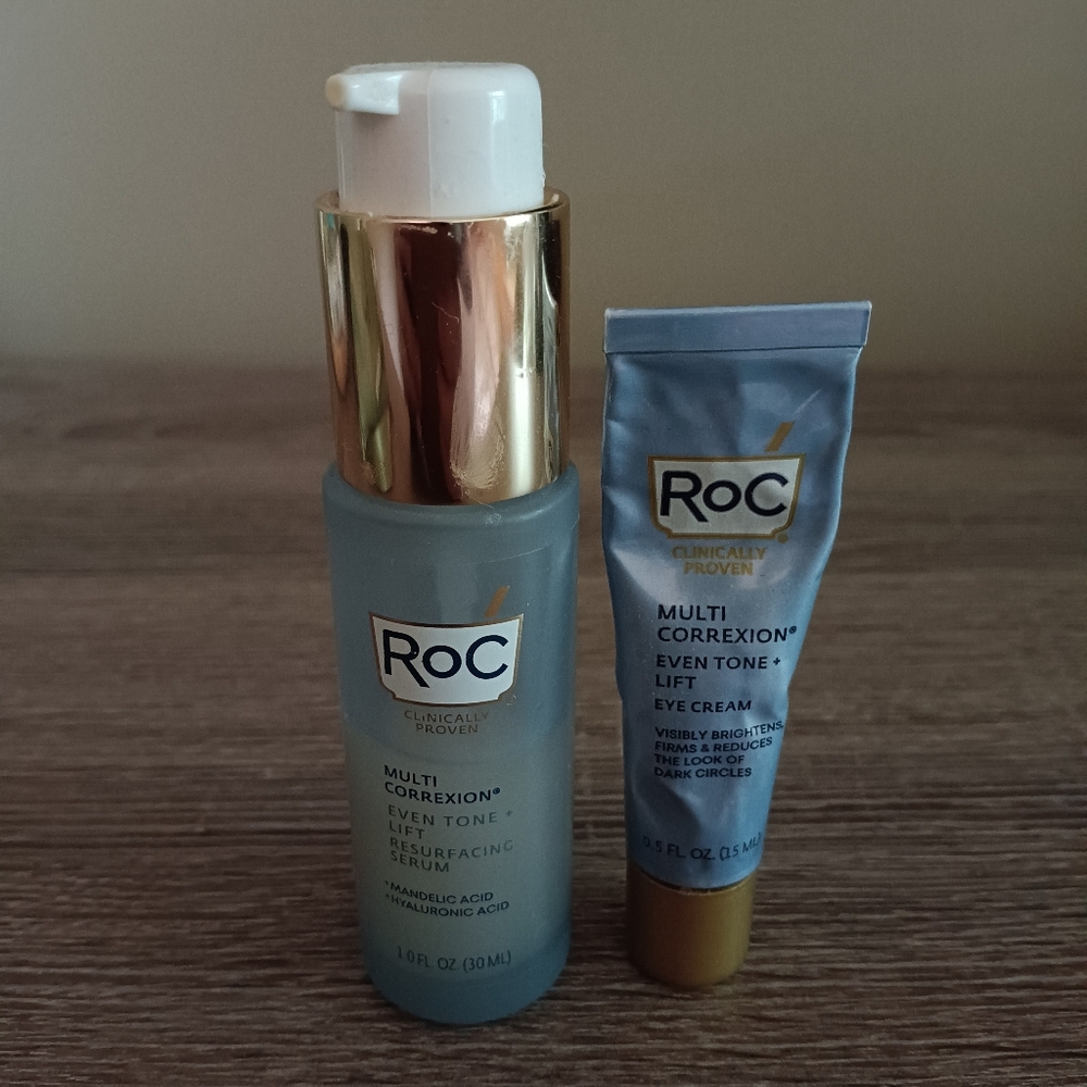 RoC Multi Correxion Even Tone+Lift Resurface Serum and Eye Cream